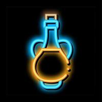 soybean oil neon glow icon illustration vector