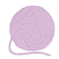 Hand draw pink wool yarn Png transparent background 300dpi