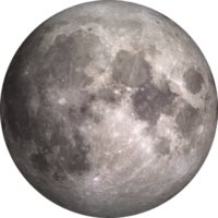 pieno Luna isolato su trasparente sfondo. png