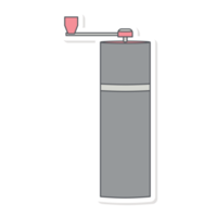 máquina de triturador de feijão máquina de café etiqueta utilitário de ferramentas png