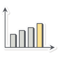 gráfico impulso infografía pegatina empresa presupuesto presentación icono png