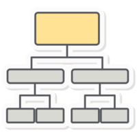 Organizational structure of the company Infographics Sticker Company Budget Presentation Icon png