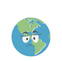 earth globe head emoticon face expression png