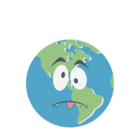 terra globo testa emoticon viso espressione png