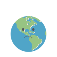 earth globe head emoticon face expression png