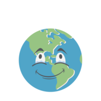 earth globe head emoticon face expression png