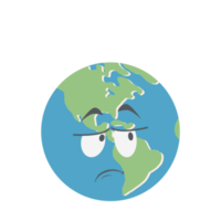 earth globe head emoticon face expression png