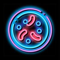 Illness Disease Bacteria neon glow icon illustration vector