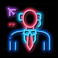 air dispatcher neon glow icon illustration vector