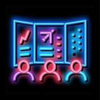 air navigation dispatcher display neon glow icon illustration vector