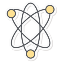 atomair elementen symbool infographics sticker bedrijf begroting presentatie icoon png