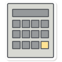 winst rekenmachine gereedschap infographics sticker bedrijf begroting presentatie icoon png