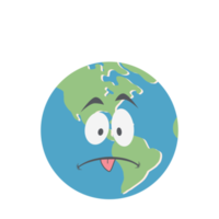 aarde wereldbol hoofd emoticon gezicht uitdrukking png