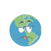 aarde wereldbol hoofd emoticon gezicht uitdrukking png
