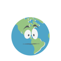 earth globe head emoticon face expression png