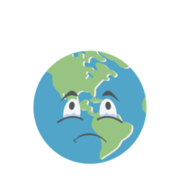 earth globe head emoticon face expression png