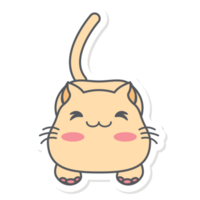 esthetisch sticker schattig kat emoticon png