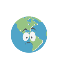 earth globe head emoticon face expression png