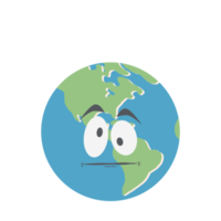 earth globe head emoticon face expression png