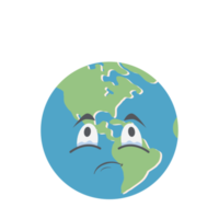 earth globe head emoticon face expression png