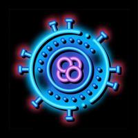 Unhealthy Pathogen Element neon glow icon illustration vector