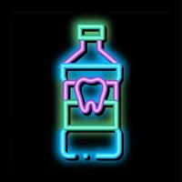 Stomatology Dentist Tooth Wash neon glow icon illustration vector