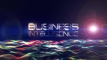 Business Inteligence text abstract science technology hitech futuristic video