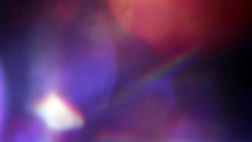 fuga de luz en movimiento multicolor de neón de reflexión abstracta video
