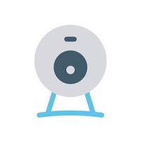 Camera Recorder Icon Flat Style vector