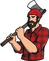 Lumberjack Vector Illustration Design