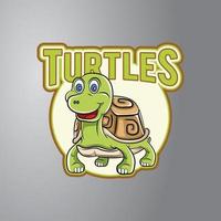 diseño de ilustración de símbolo de tortuga vector