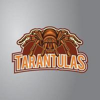 símbolo de diseño de ilustración de tarántula vector