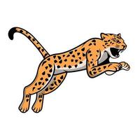 ilustración de vector de animal de leopardo