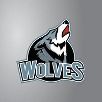 Wolves Head Symbol Illustration vector