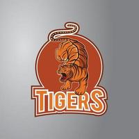 Tiger Symbol Illustration Design vector