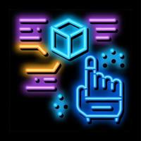 function parsing neon glow icon illustration vector