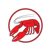 lobster vector illustration design icon