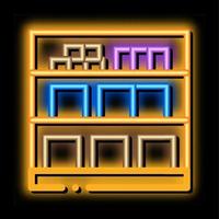 basement cellar neon glow icon illustration vector