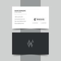 Modern creative clean business card template design. Stationery vector design. Name card design