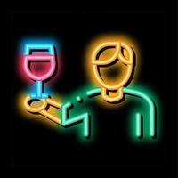 wine drinker icon vector outline illustration