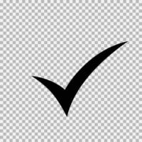 Checkmark icon, vector