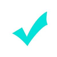 Checkmark icon, vector