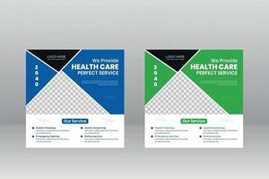 Medical Or Healthcare Social Media Post vector