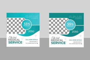 Medical Or Healthcare Social Media Post vector