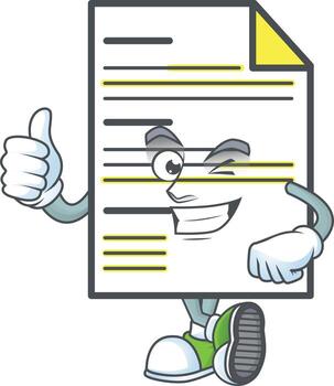 Cartoon Document Vector