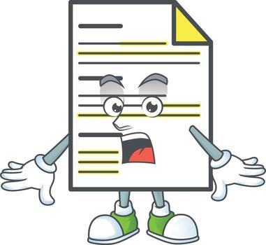 Cartoon Document Vector
