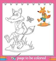 Cartoon Coloring Pictures for kids vector