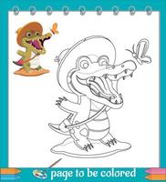 Cartoon Coloring Pictures for kids vector
