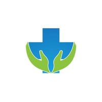 logo medico de salud vector