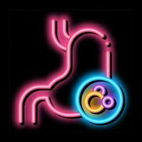 human kidney neon glow icon illustration vector